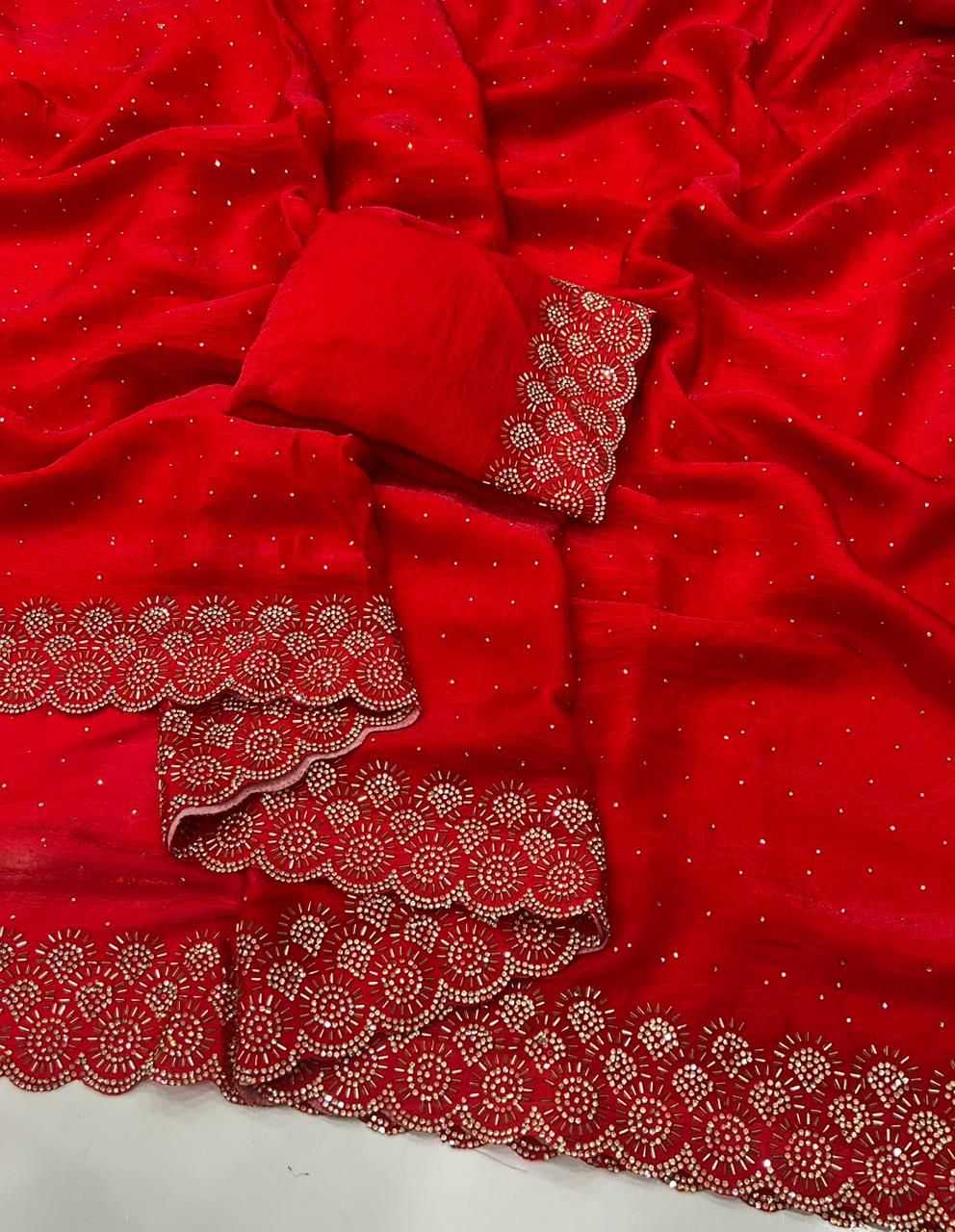 YNF Wholesale FENDY Embroidered Sarees KESH547 SARAN | Surat Manufacturer