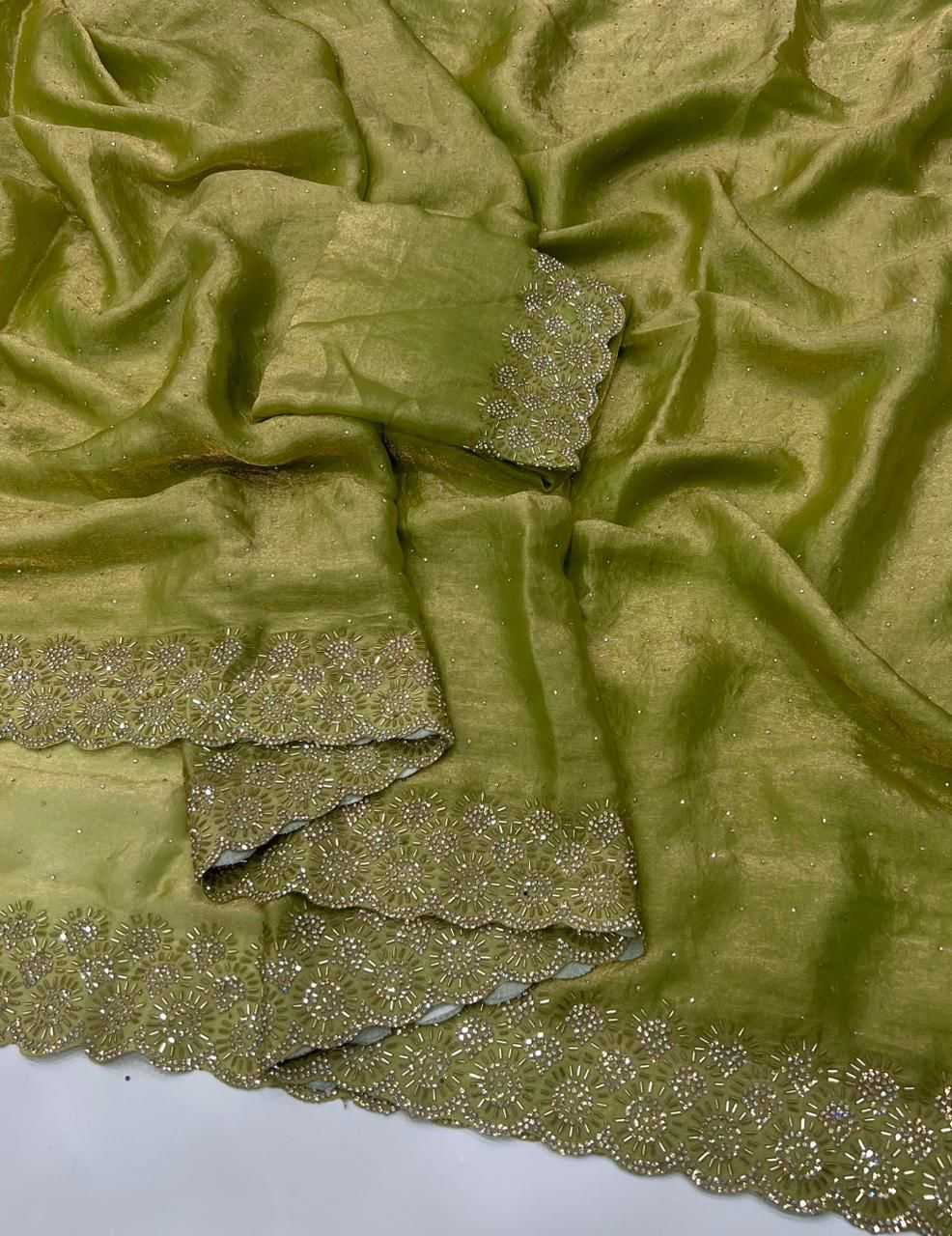 YNF Wholesale FENDY Embroidered Sarees KESH547 SARAN | Surat Manufacturer