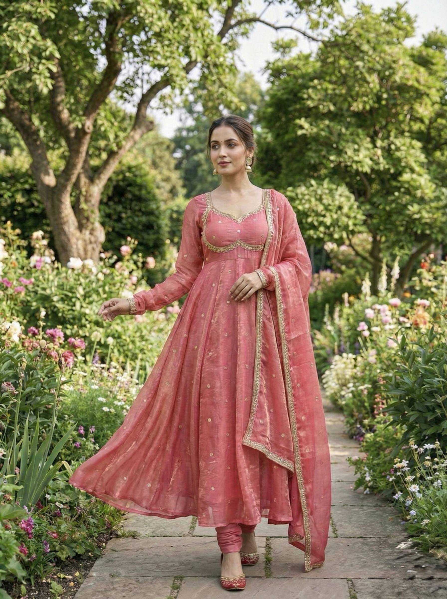 YNF Wholesale FENDY Satin Party Wear Gowns KESH513 542 | Surat Manufacturer