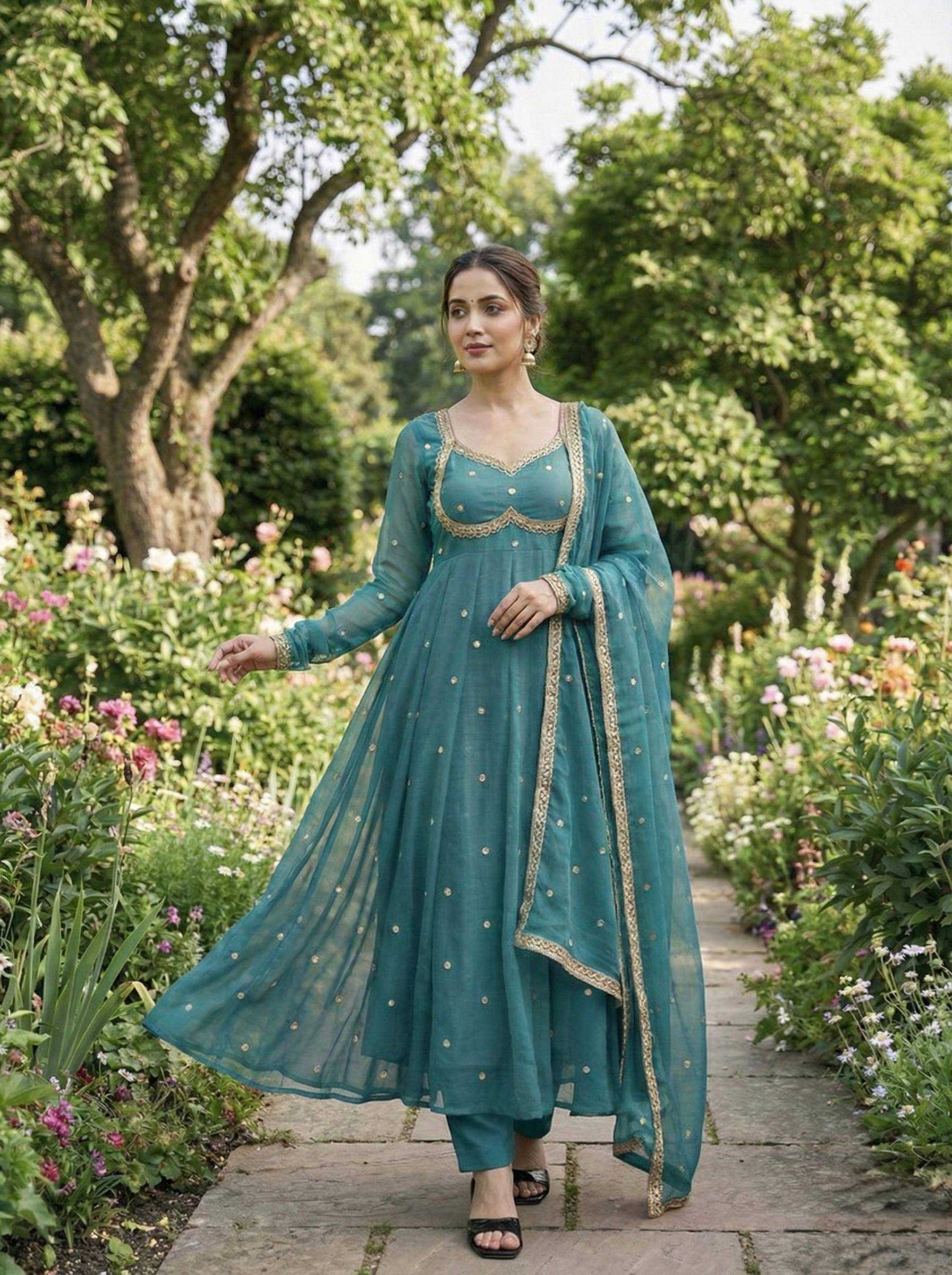 YNF Wholesale FENDY Satin Party Wear Gowns KESH513 542 | Surat Manufacturer