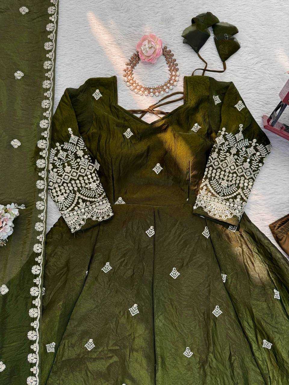 YNF Wholesale FENDY Silk Party Gowns RIN133 1564 | Surat Manufacturer