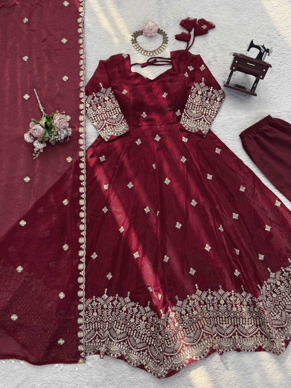 YNF Wholesale FENDY Silk Party Gowns RIN133 1564 | Surat Manufacturer
