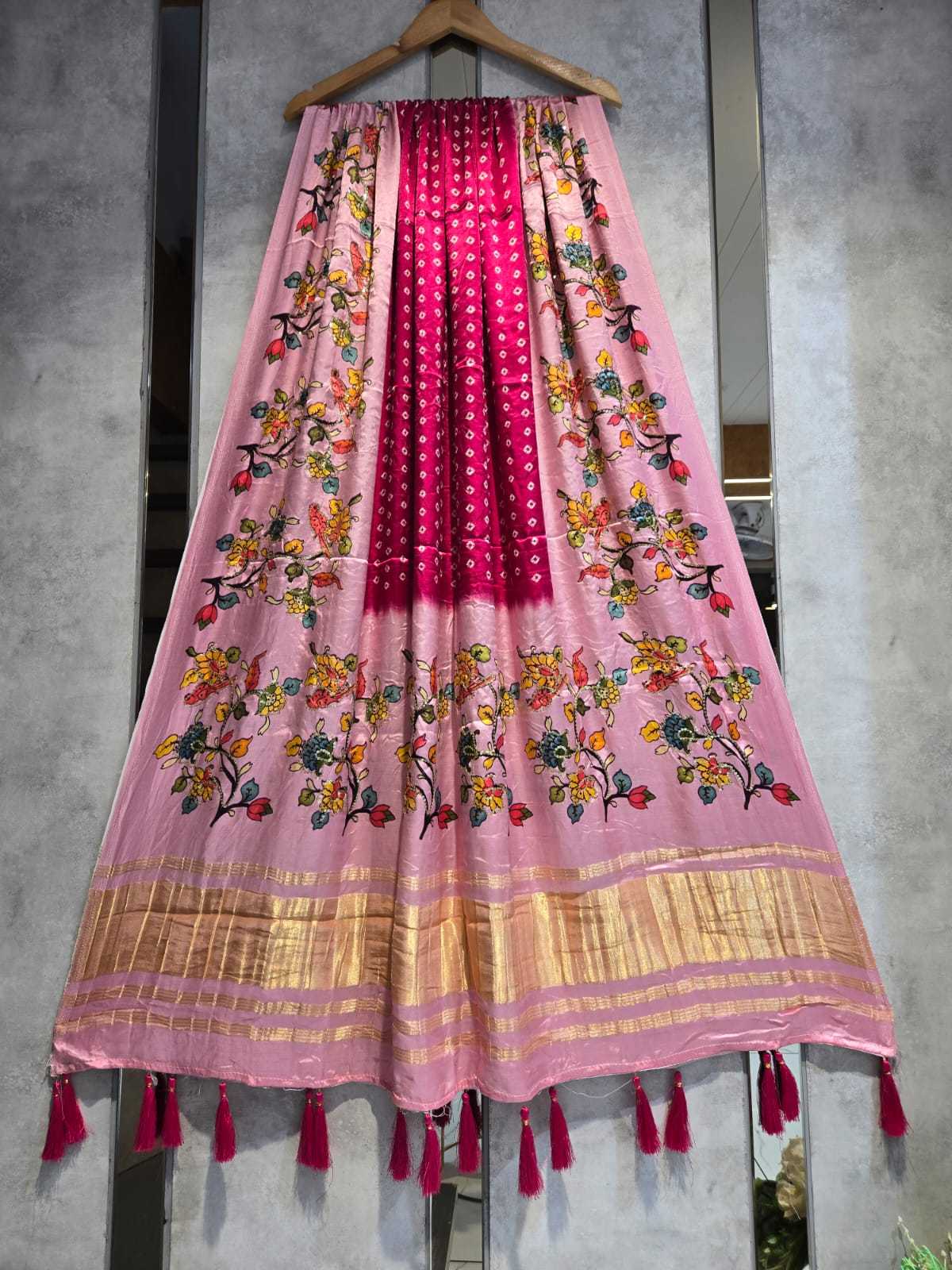 YNF Wholesale Gajji Silk Gajji Modal Dupattas KESH580 silk lagdi | Surat Manufacturer