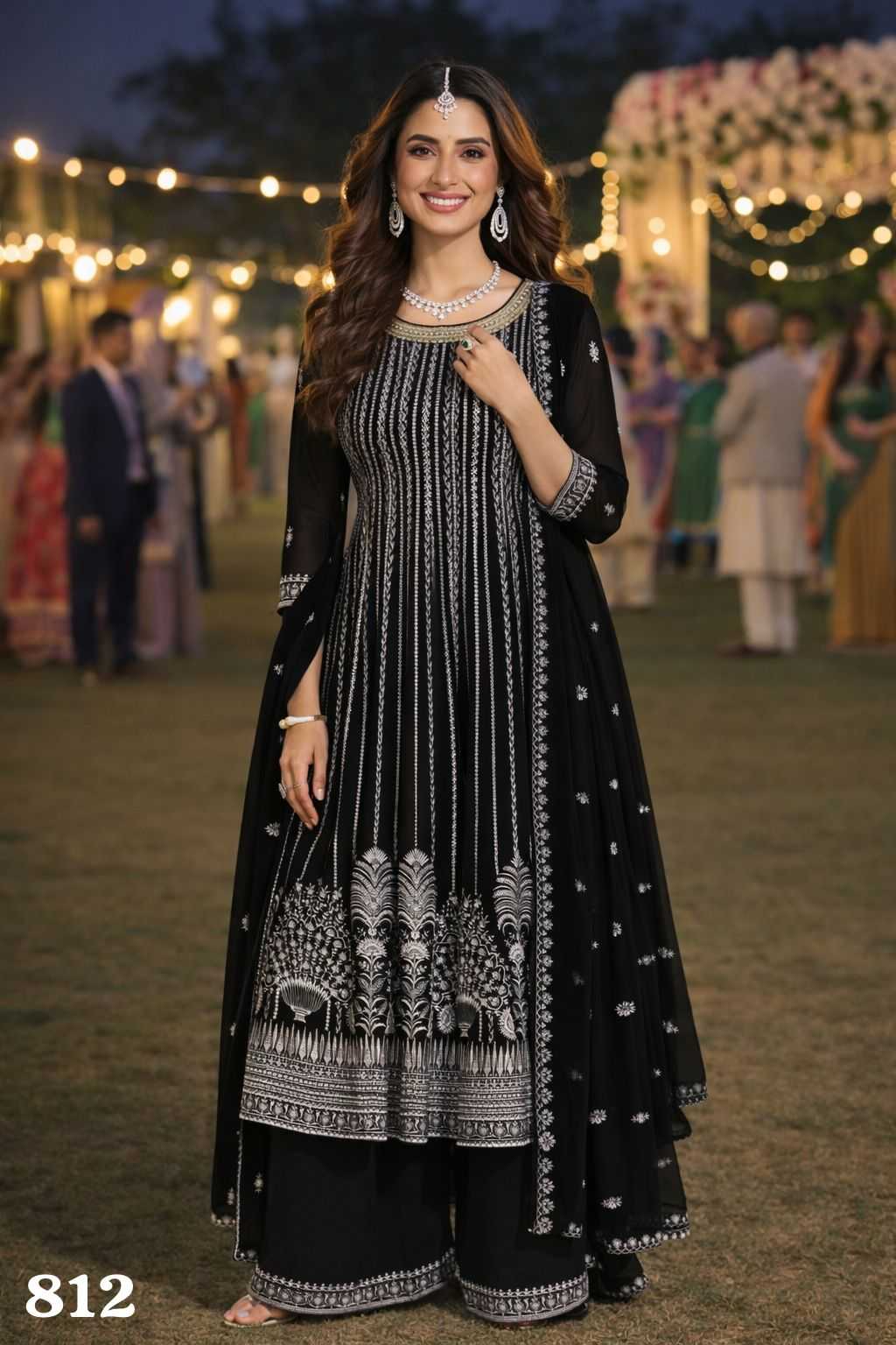 YNF Wholesale Georgette Embroidery Suits KESH481 MRUDANGI ZARINA 812 | Surat Manufacturer