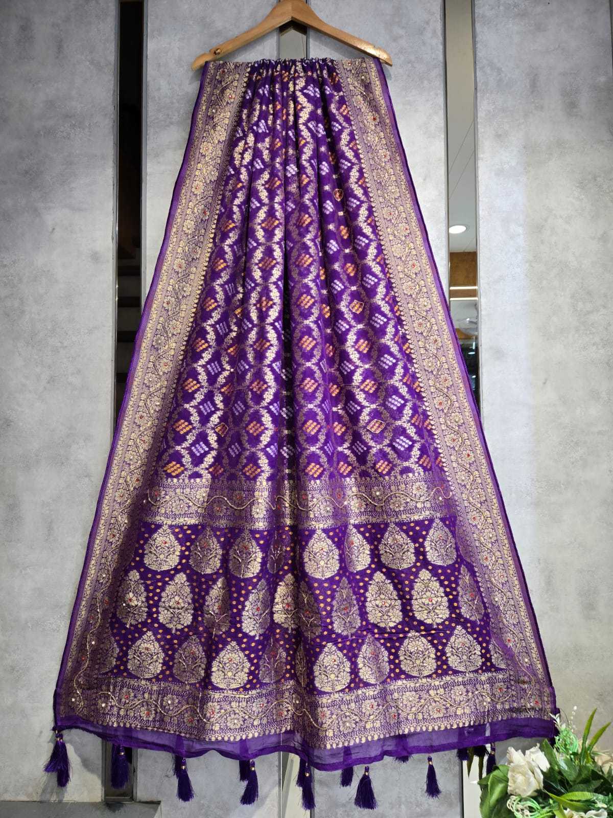 YNF Wholesale Georgette Gajji Modal Dupattas KESH580 LATIKA | Surat Manufacturer
