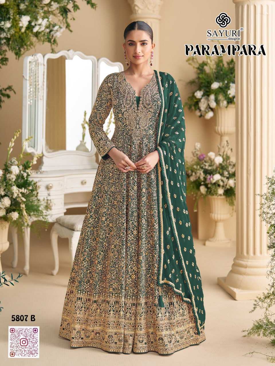 YNF Wholesale Georgette Georgette Kurti KESH704 SAYURI PARAMPARA 5807 | Surat Manufacturer