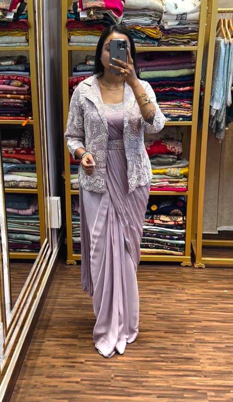 YNF Wholesale Heavy Chinnon Silk Saree with Belt KESH558 58 | Surat Manufacturer