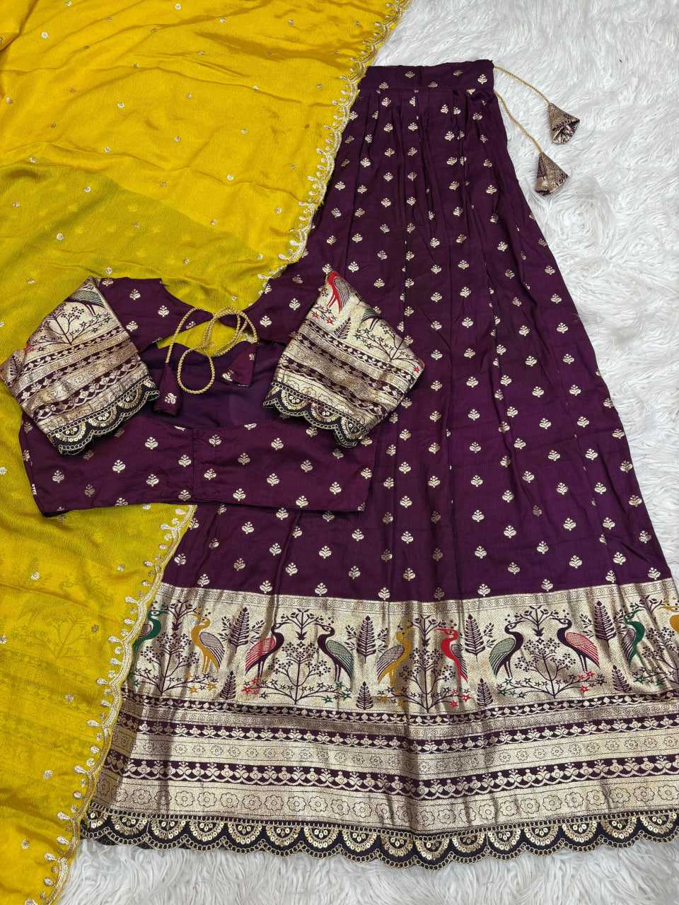 YNF Wholesale Jacquard Designer Lehenga RIN195 Pongal Special | Surat Manufacturer