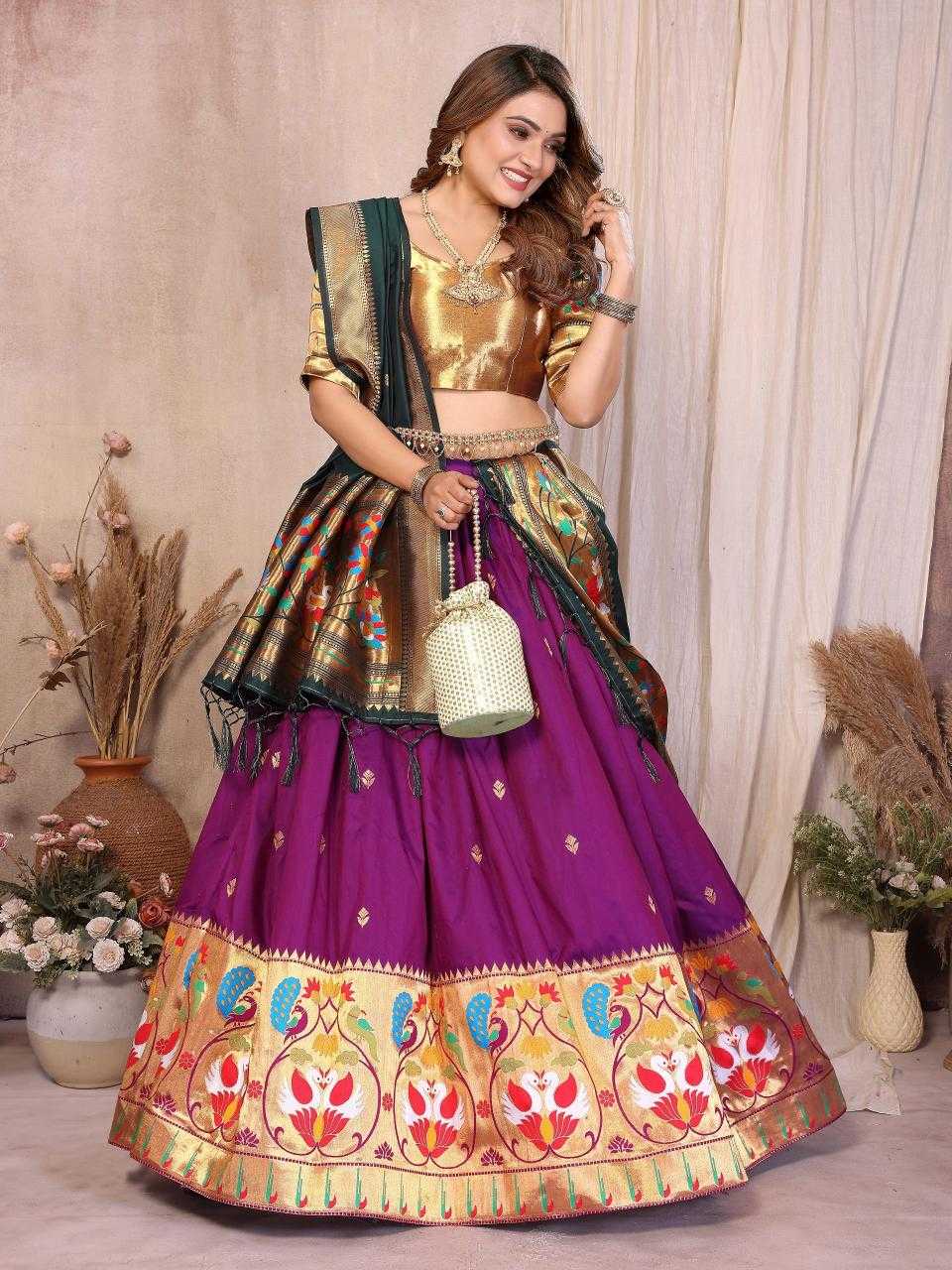 YNF Wholesale Jacquard Silk Traditional Lehenga KESH714 VINAYAK -3 | Surat Manufacturer