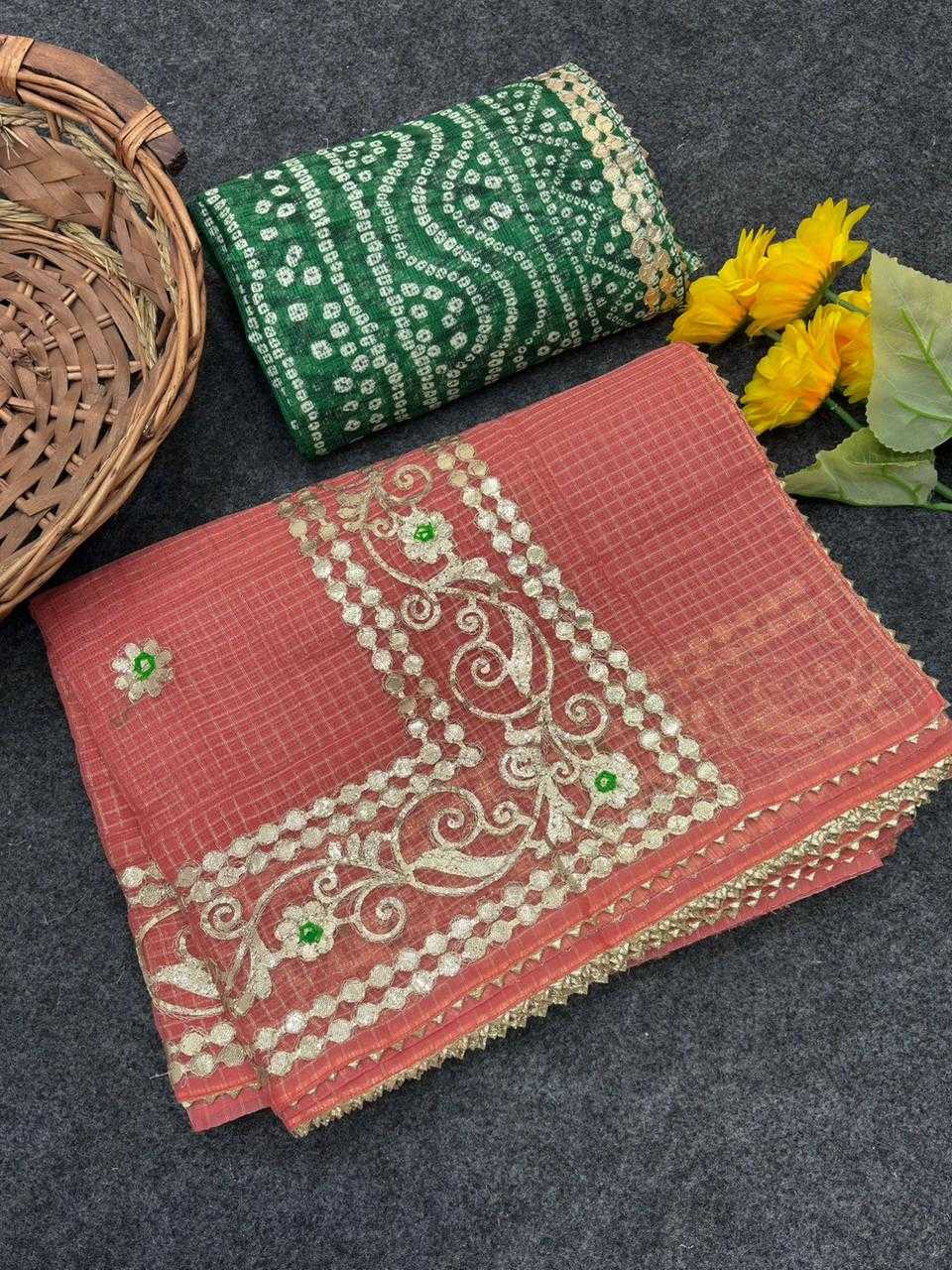 YNF Wholesale Kota Checks Party Wear Sarees KESH592 zari weave | Surat Manufacturer
