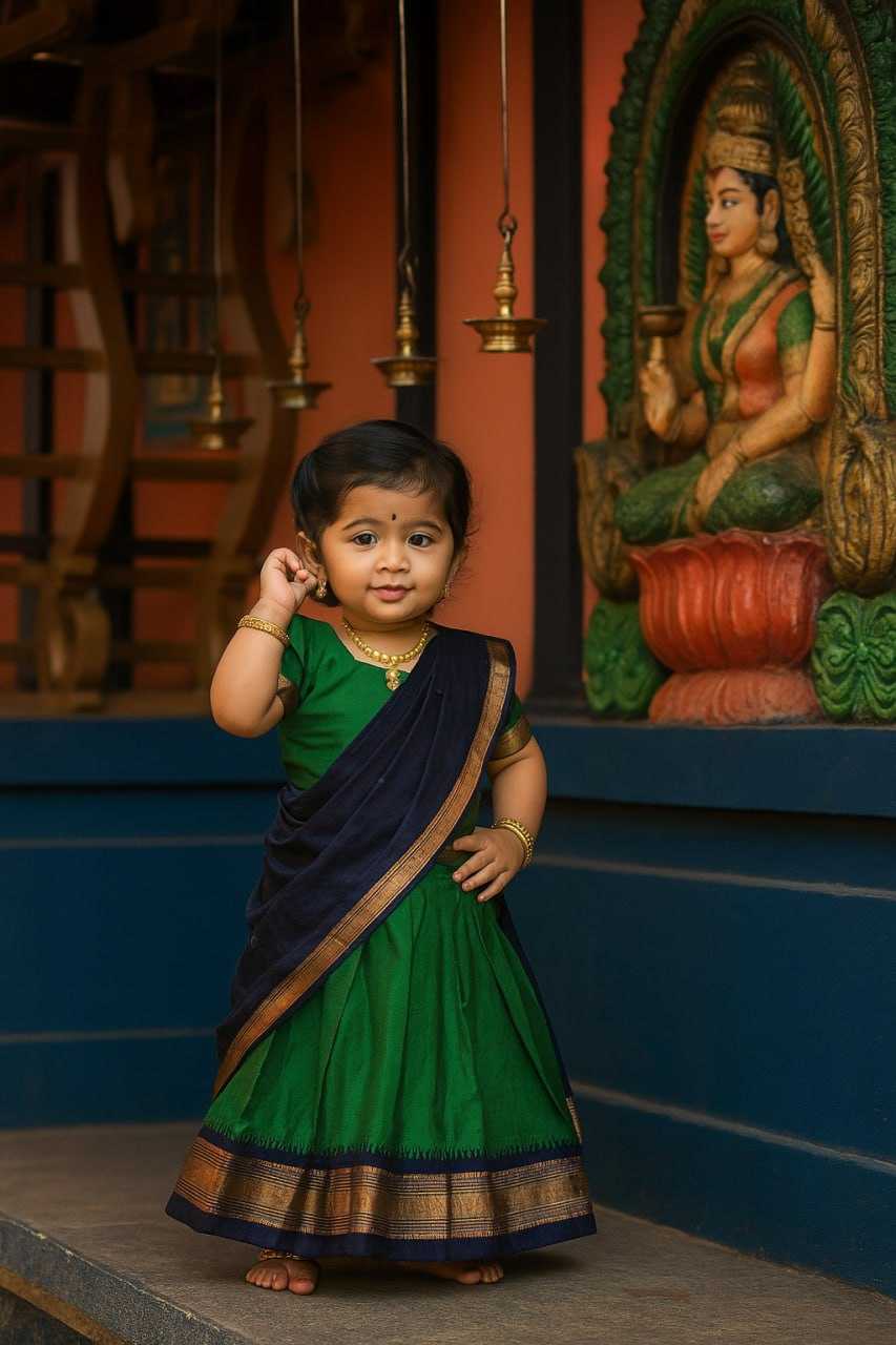 YNF Wholesale Lichi Silk Kids Lehenga KESH642 0104 | Surat Manufacturer