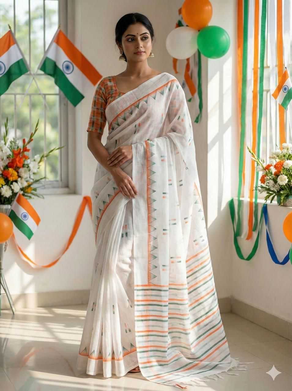 YNF Wholesale Linen Linen Sarees KESH577 REPUBLIC DAY | Surat Manufacturer