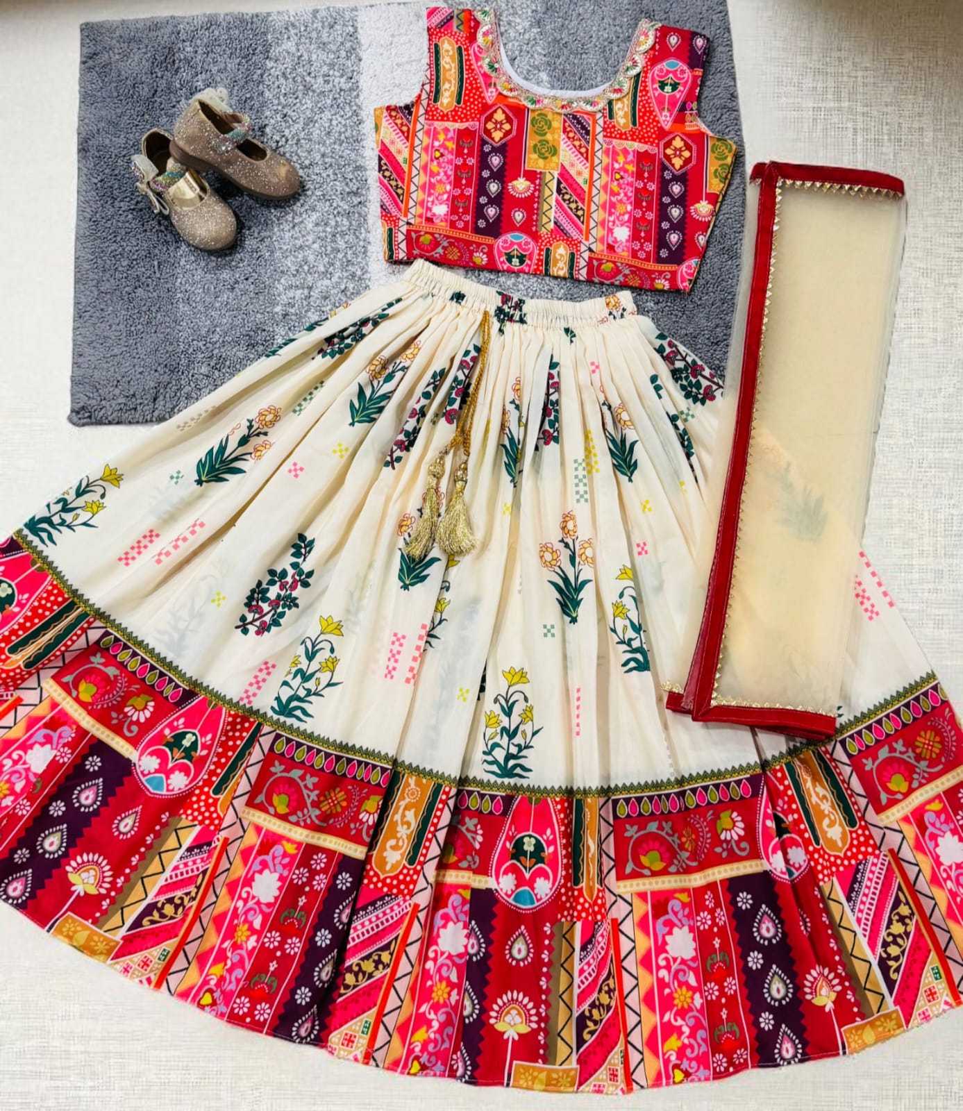 YNF Wholesale Muslin Cotton Kids Lehenga RIN235 Muslin coton | Surat Manufacturer