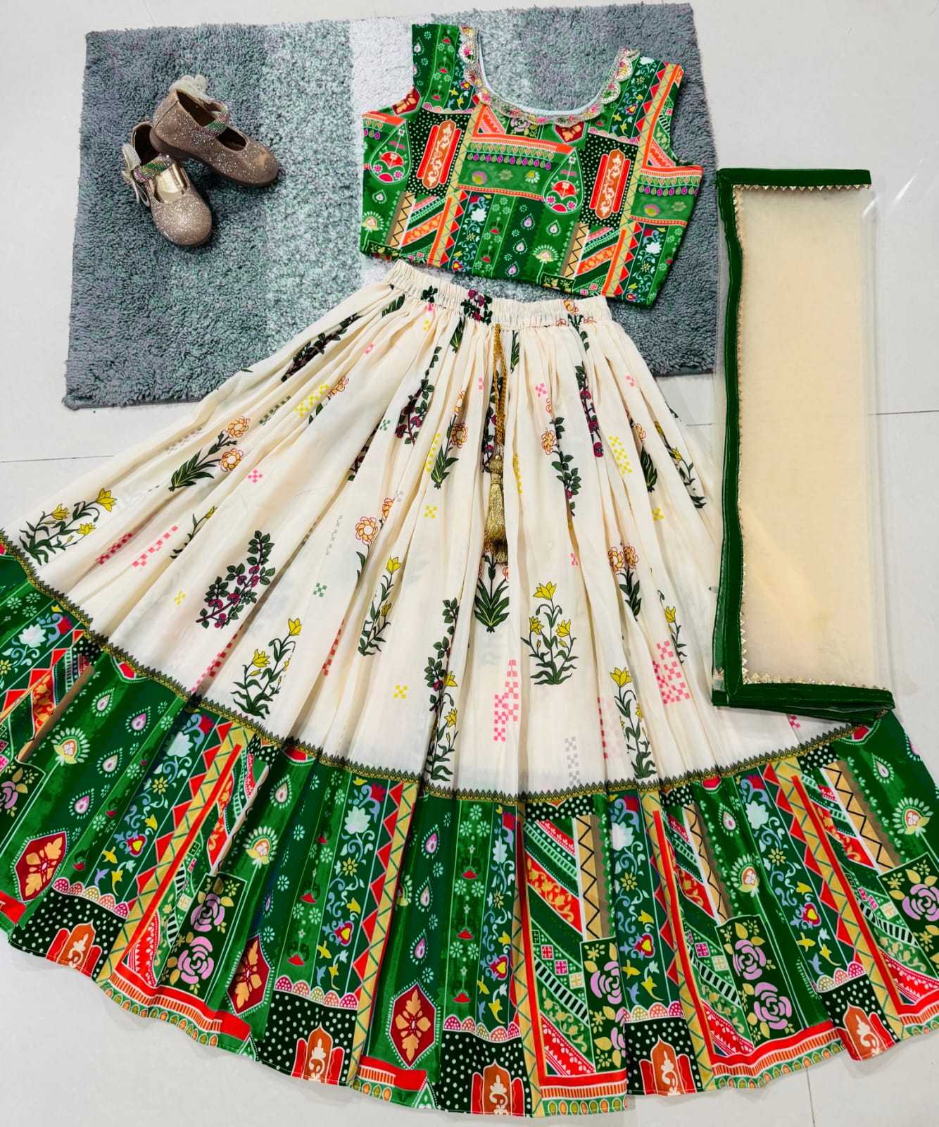 YNF Wholesale Muslin Cotton Kids Lehenga RIN235 Muslin coton | Surat Manufacturer