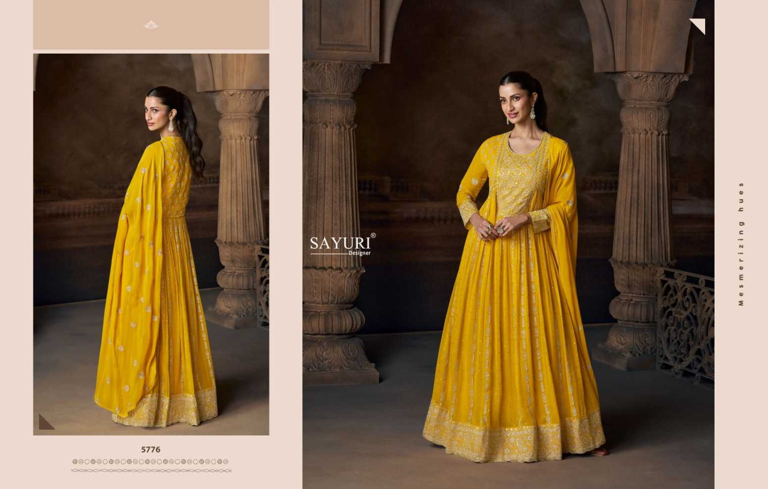 YNF Wholesale Premium Georgette Festive Kurtis KESH481 SAYURI SAADGI 5774 | Surat Manufacturer