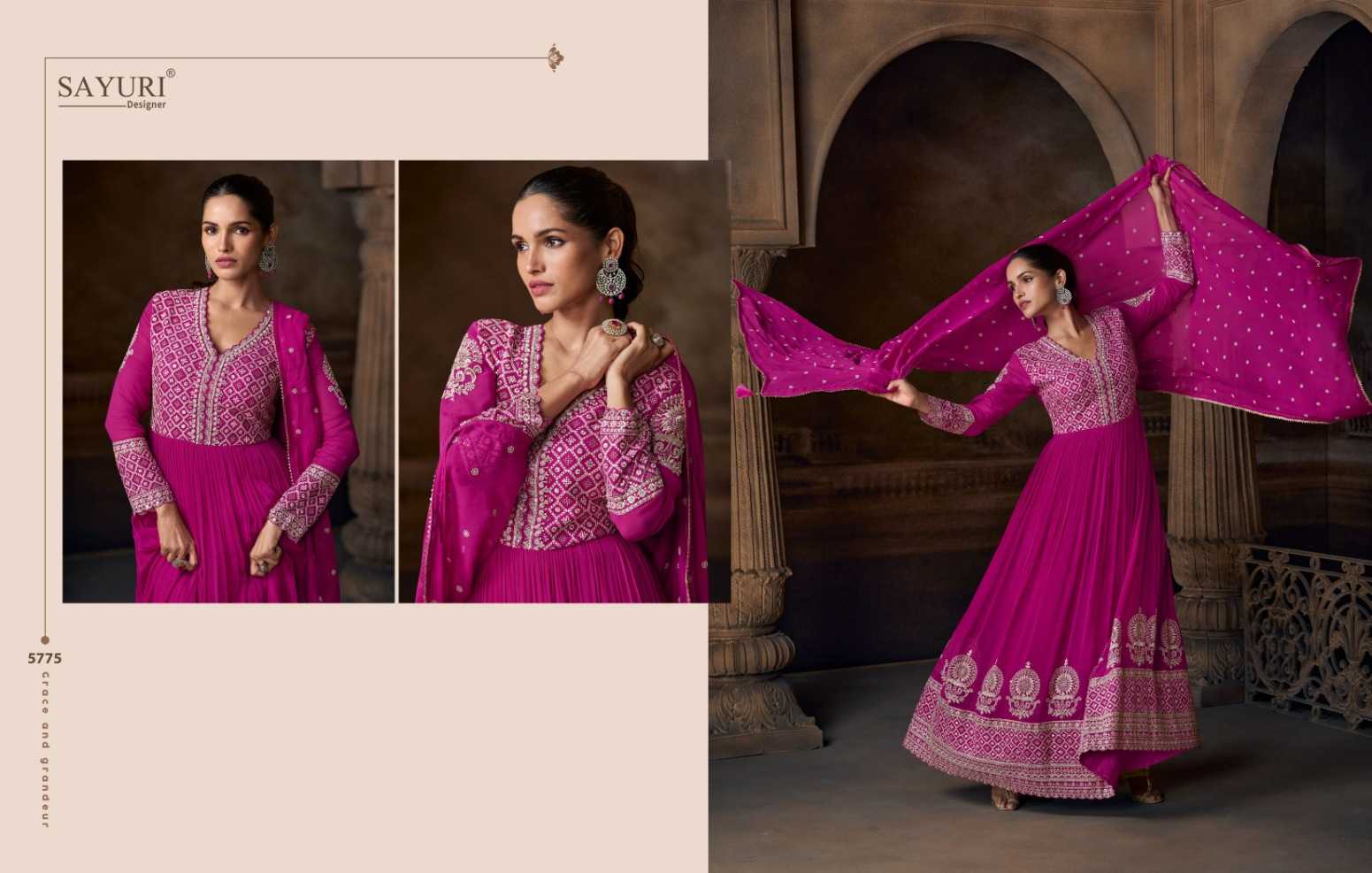 YNF Wholesale Premium Georgette Festive Kurtis KESH481 SAYURI SAADGI 5774 | Surat Manufacturer