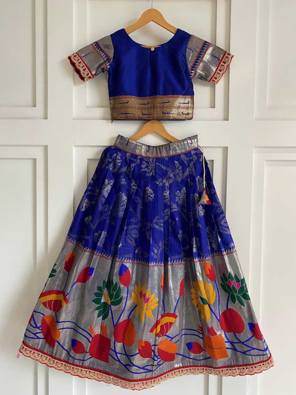 YNF Wholesale Pure Silk Kids Lehenga KESH249 Geeta | Surat Manufacturer
