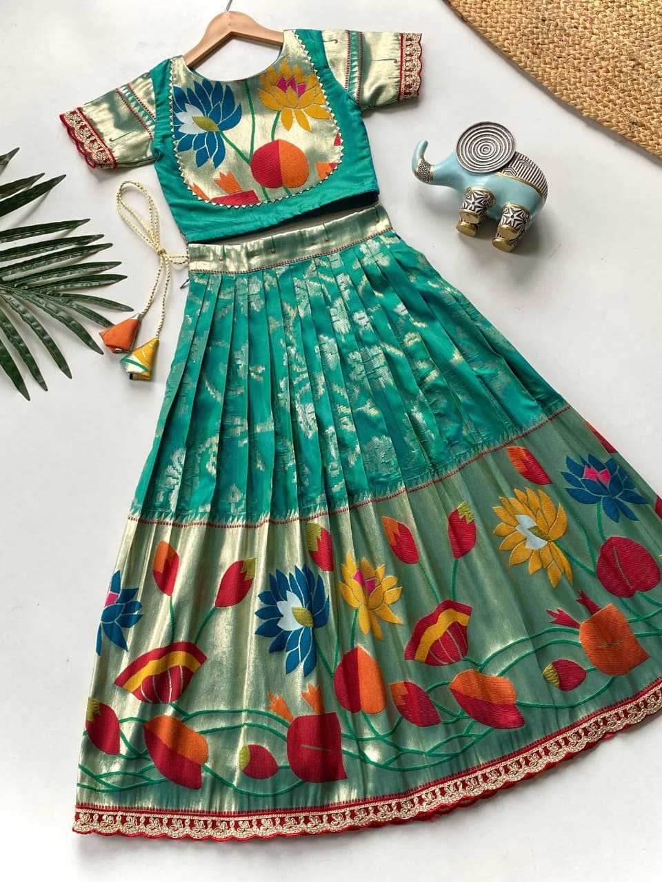 YNF Wholesale Pure Silk Kids Lehenga KESH249 Geeta | Surat Manufacturer