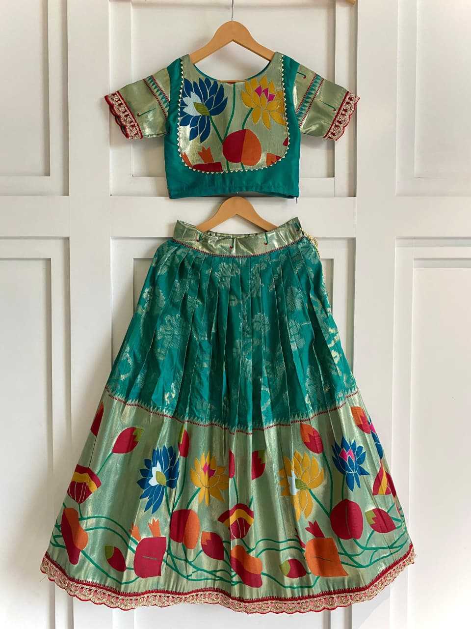 YNF Wholesale Pure Silk Kids Lehenga KESH249 Geeta | Surat Manufacturer