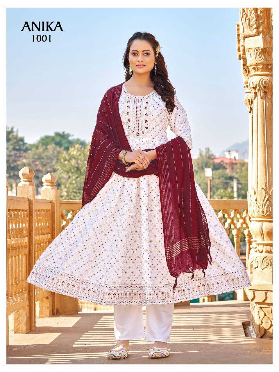 YNF Wholesale Rayon Fancy Gowns RIN131 ANIKA | Surat Manufacturer