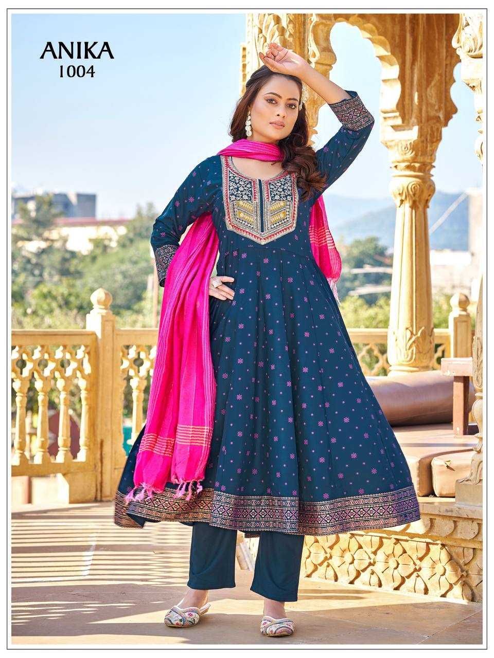 YNF Wholesale Rayon Fancy Gowns RIN131 ANIKA | Surat Manufacturer