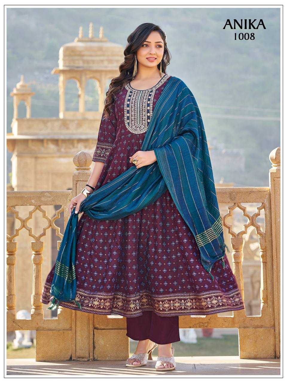 YNF Wholesale Rayon Fancy Gowns RIN131 ANIKA | Surat Manufacturer
