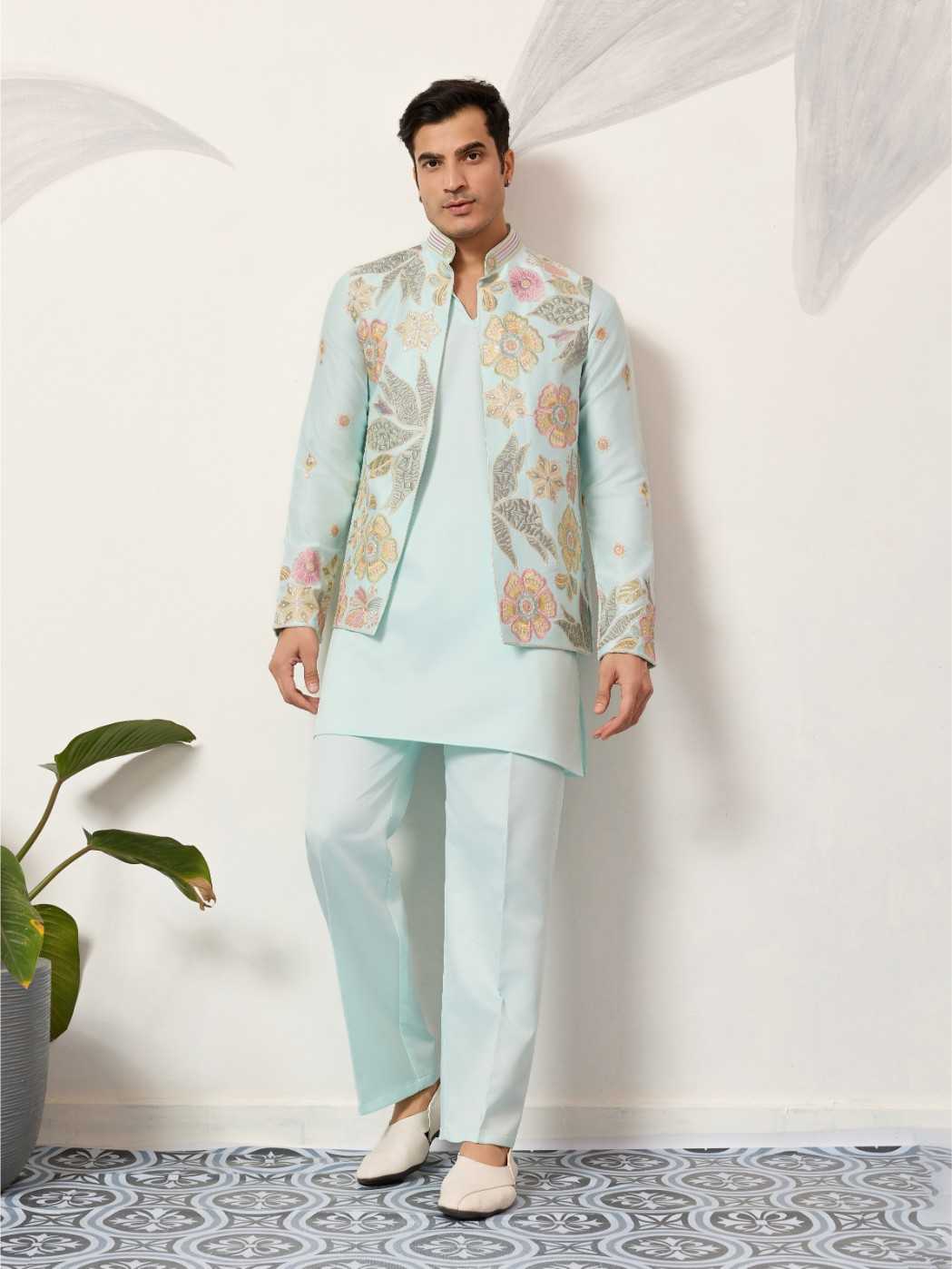 YNF Wholesale Satin Silk Mens Kurta Pyjama RIN202 SHUBHKALA VIRAASAT 21041 | Surat Manufacturer