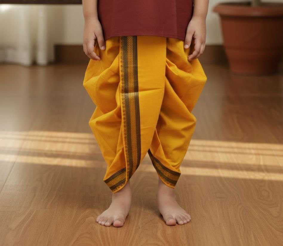 YNF Wholesale Silk Kids Dhoti Kurta KESH650 kidos | Surat Manufacturer