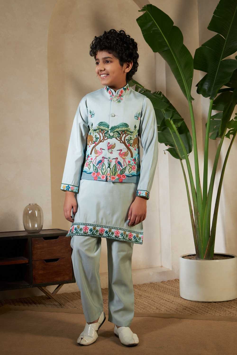 YNF Wholesale Silk Boys Kurta Pyjama RIN202 91061 ROYAL VANTARA | Surat Manufacturer