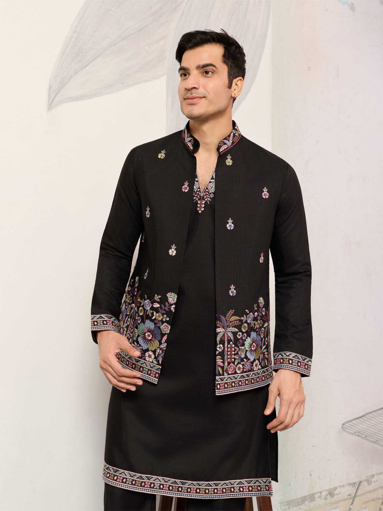 YNF Wholesale Silk Viscose Mens Kurtas RIN202 SHUBHKALA COUTURE 61651 | Surat Manufacturer