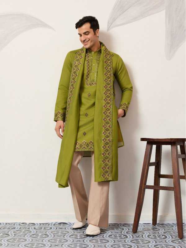 YNF Wholesale Silk Viscose Mens Kurtas RIN202 SHUBHVASTRA ETHNIC 21071 | Surat Manufacturer