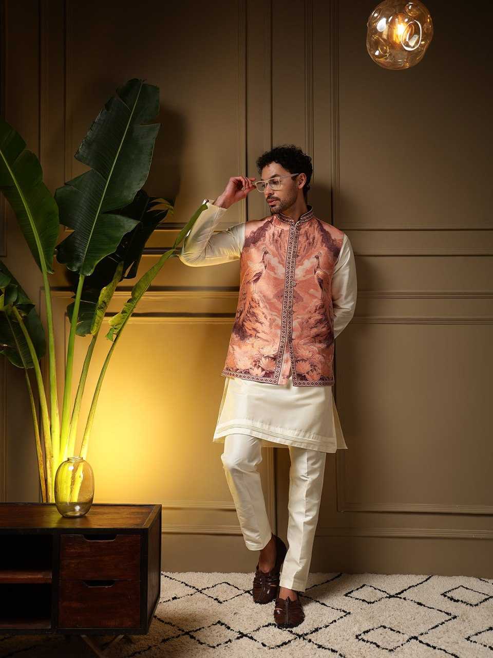 YNF Wholesale Slub Silk Mens Kurtas KESH629 SHYAM | Surat Manufacturer