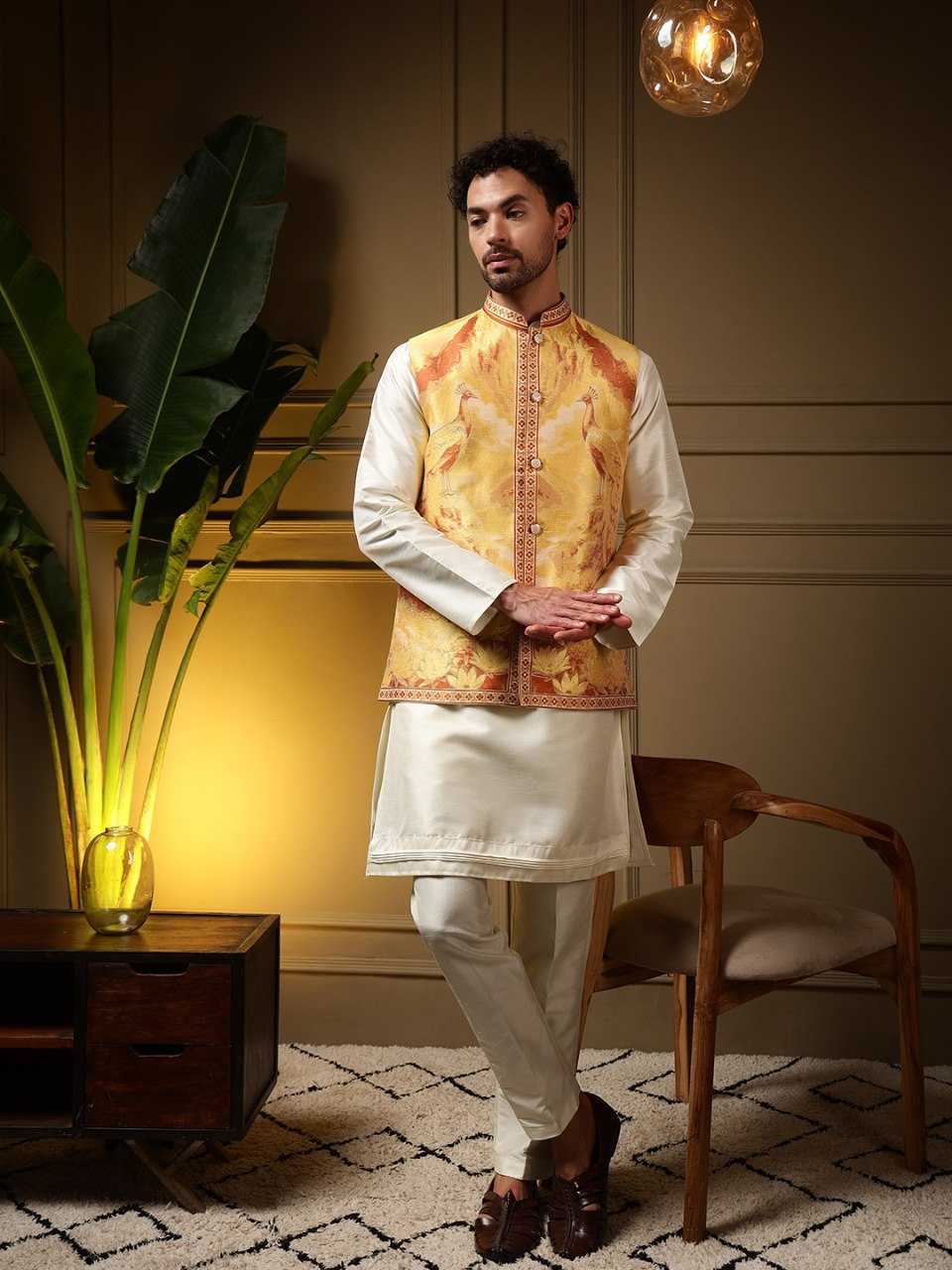 YNF Wholesale Slub Silk Mens Kurtas KESH629 SHYAM | Surat Manufacturer