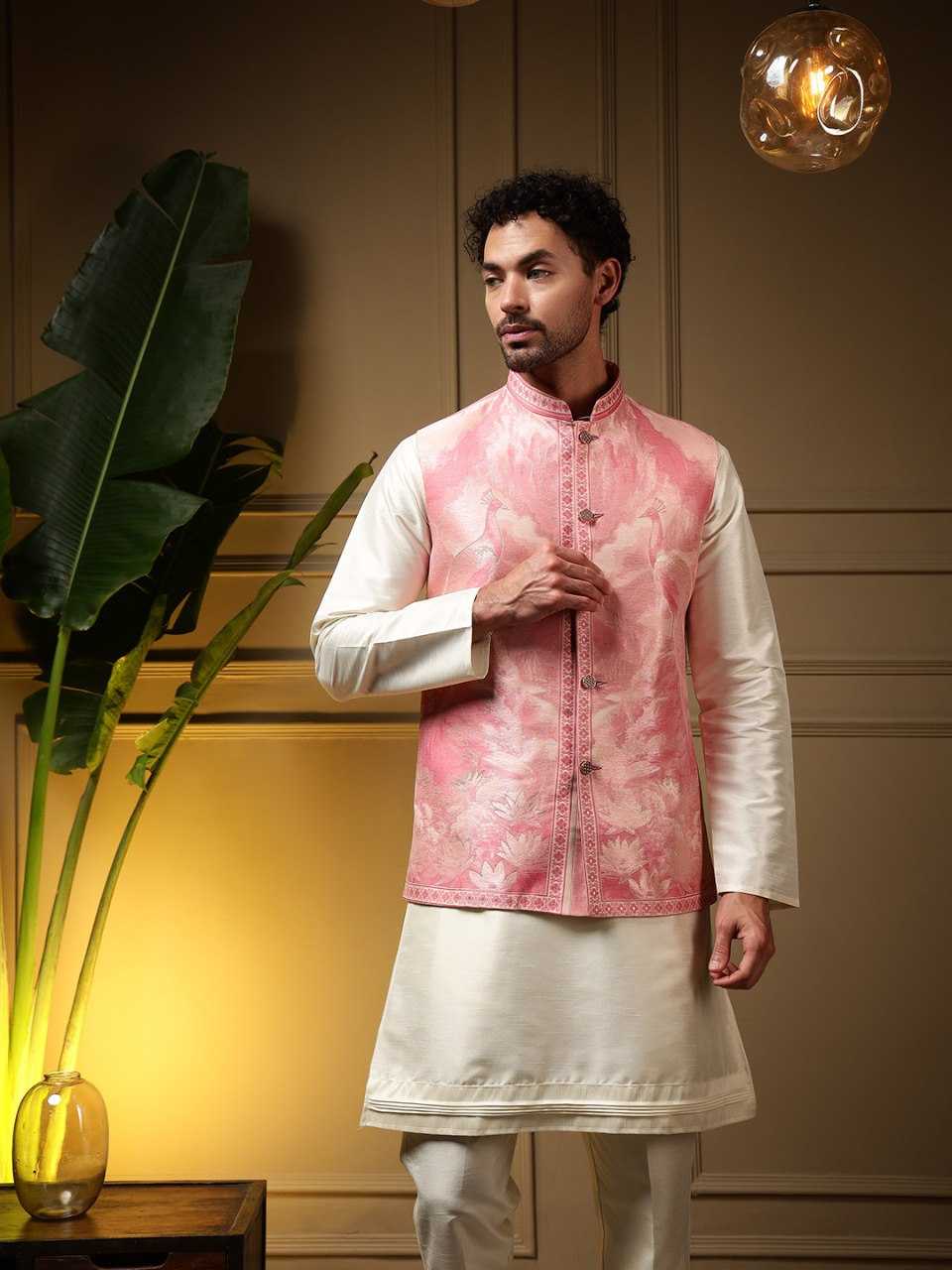 YNF Wholesale Slub Silk Mens Kurtas KESH629 SHYAM | Surat Manufacturer