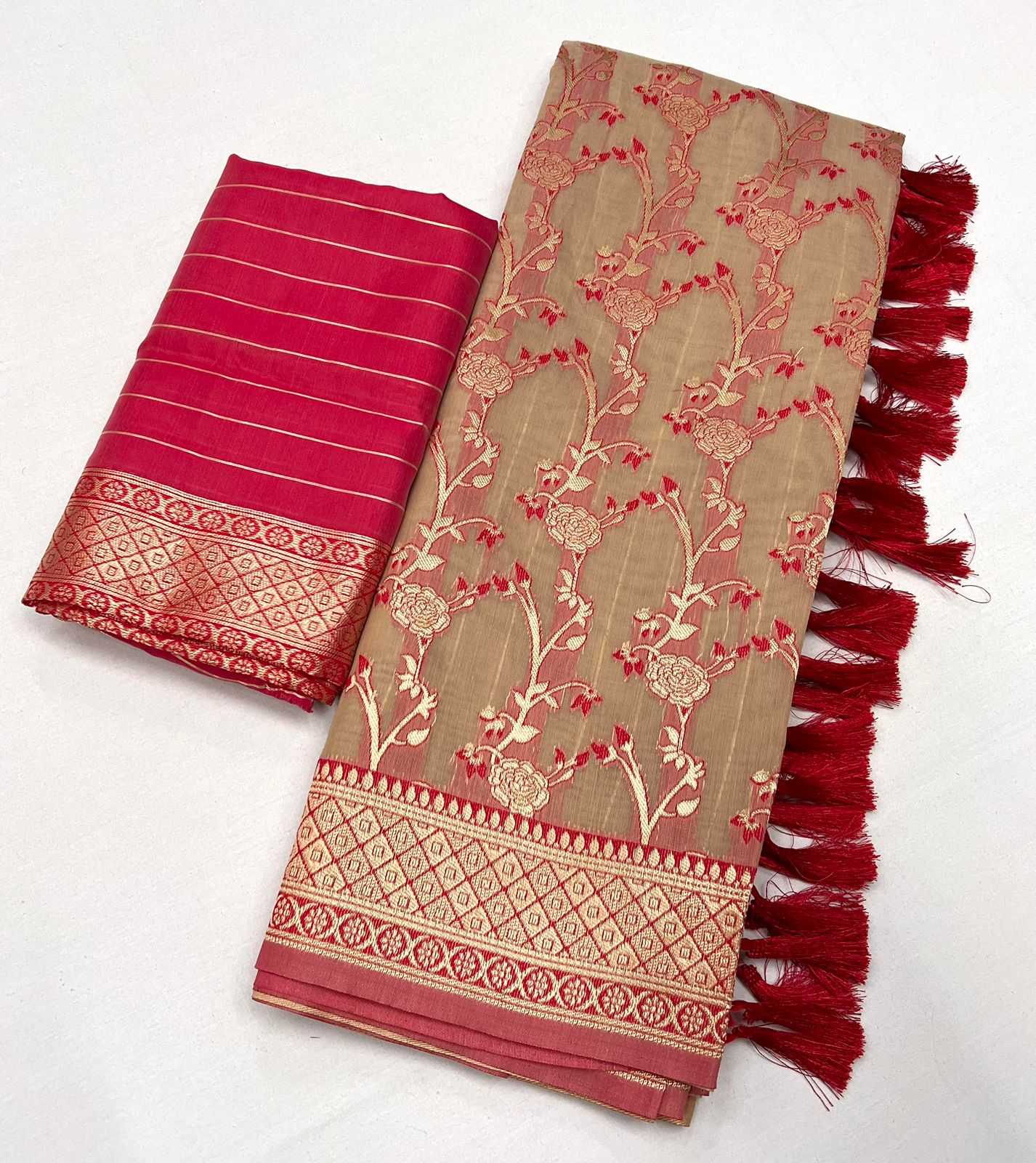 YNF Wholesale Soft Linen Jari Cotton Linen Sarees KESH592 allover zari | Surat Manufacturer