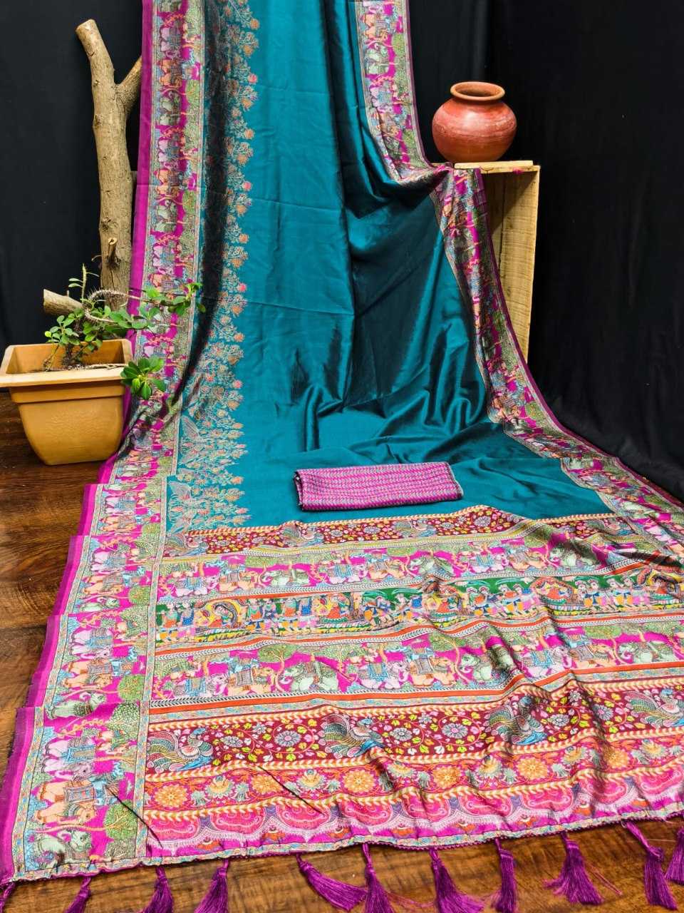YNF Wholesale Soft Silk Madhubani Sarees KESH705 SILKY | Surat Manufacturer