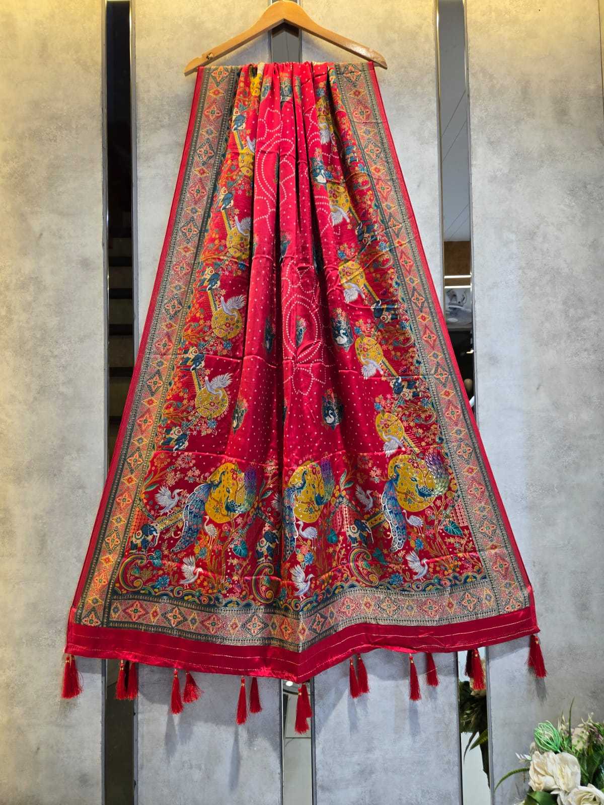 YNF Wholesale Tissue Silk Gajji Modal Dupattas KESH580 modal silk | Surat Manufacturer
