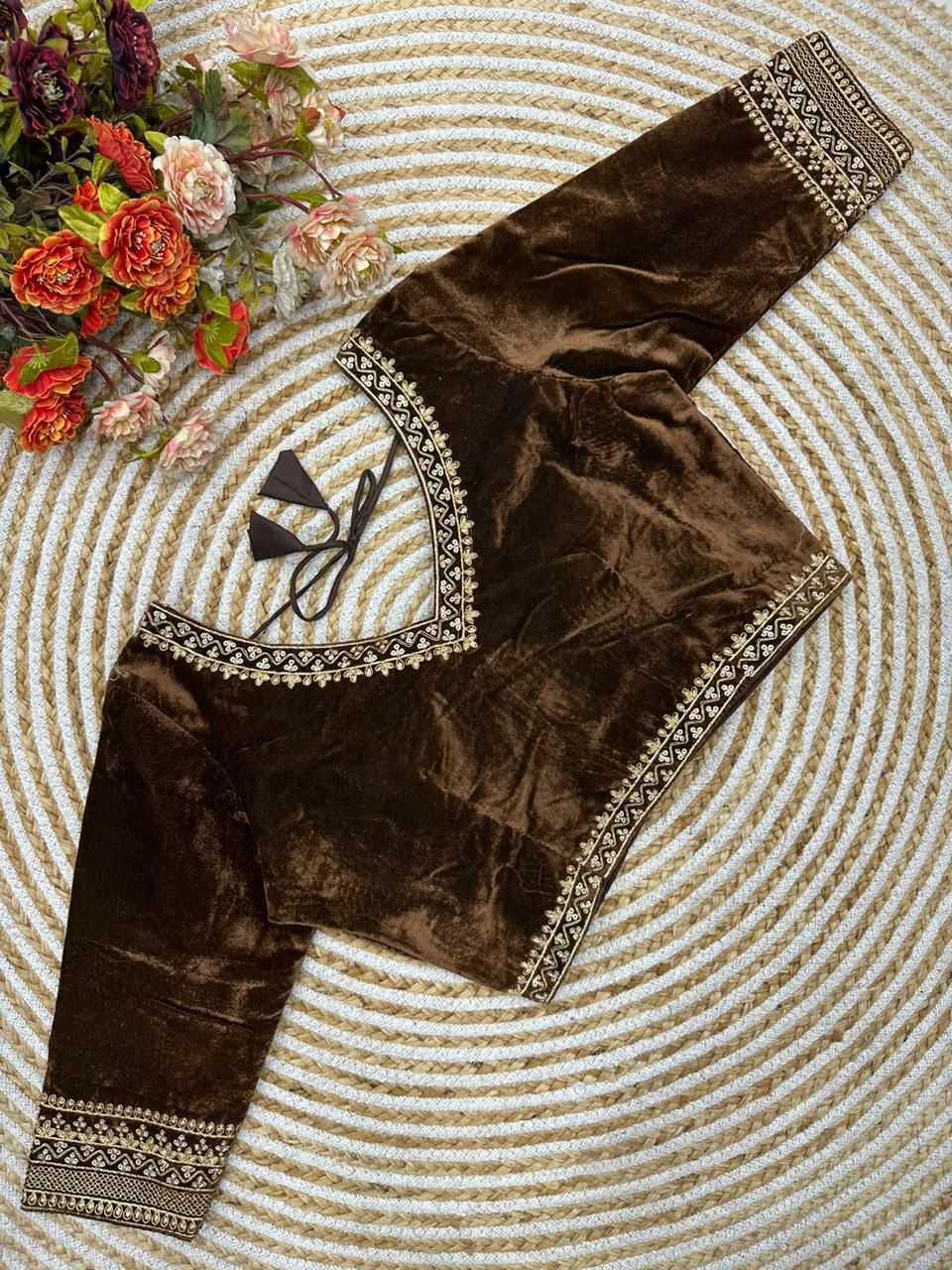 YNF Wholesale Velvet V-Neck Blouses KESH426 MAYA | Surat Manufacturer