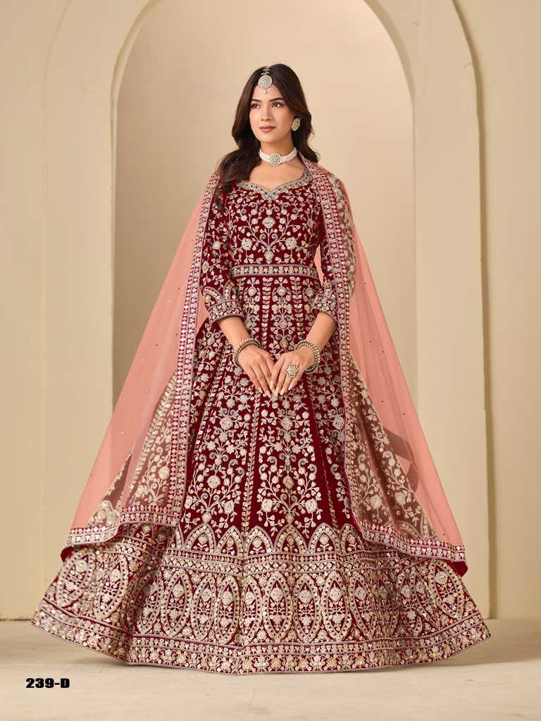 YNF Wholesale Velvet Designer Lehenga KESH481 AANAYA VOL 239 | Surat Manufacturer
