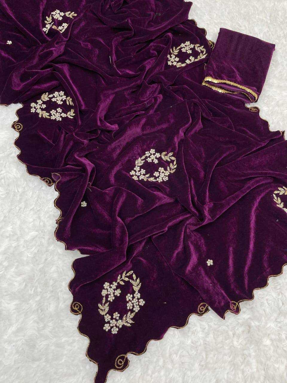 YNF Wholesale Velvet Fancy Sarees RIN230 311 | Surat Manufacturer