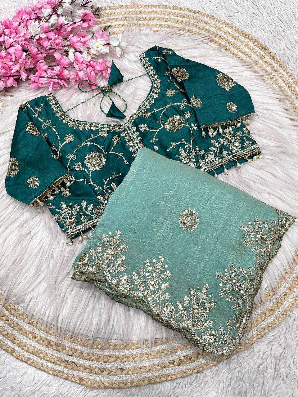 YNF Wholesale Vichitra Silk Festive Sarees RIN230 660 | Surat Manufacturer