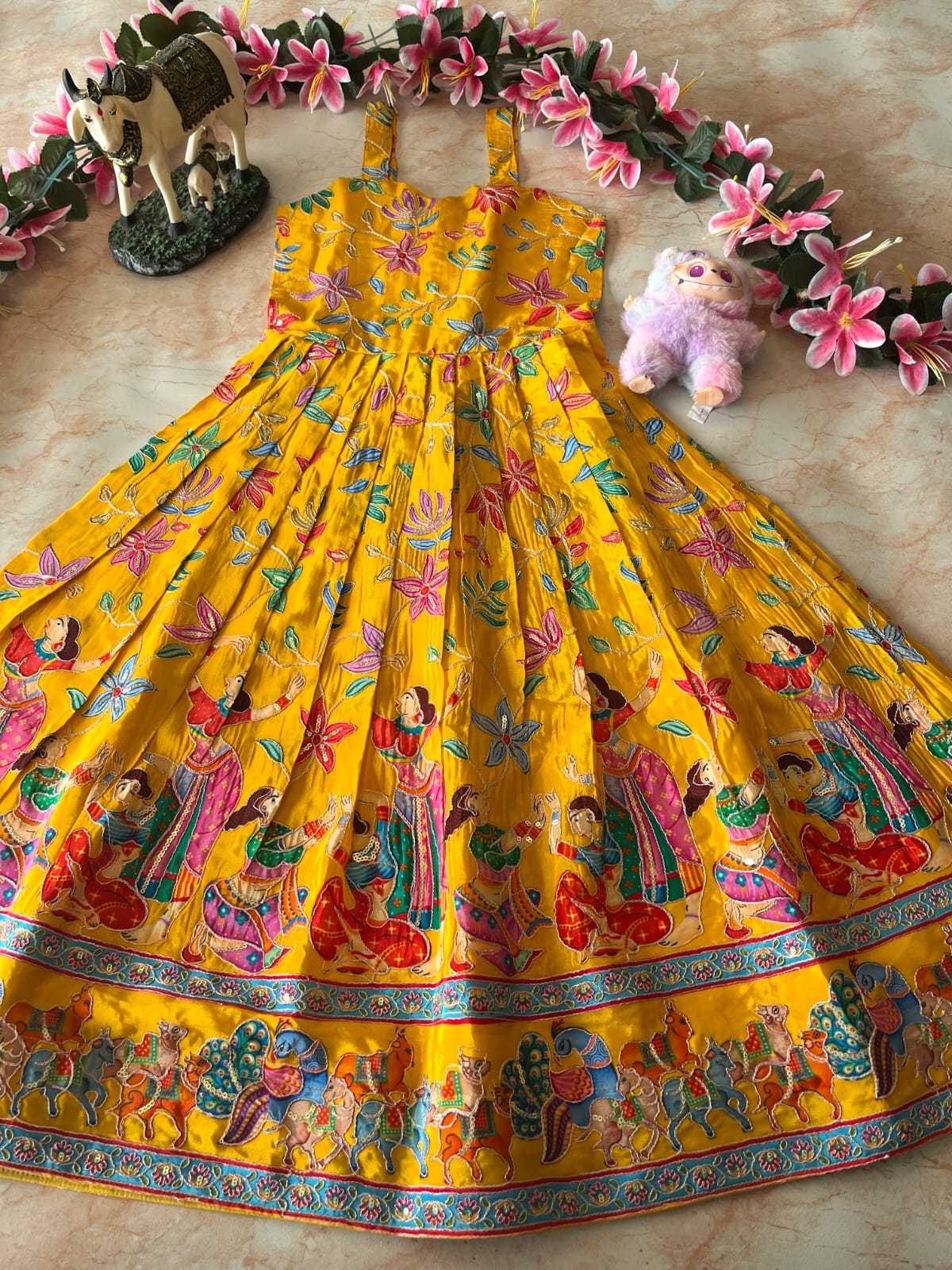 YNF Wholesale Viscose Kids Gown RIN235 pranil | Surat Manufacturer