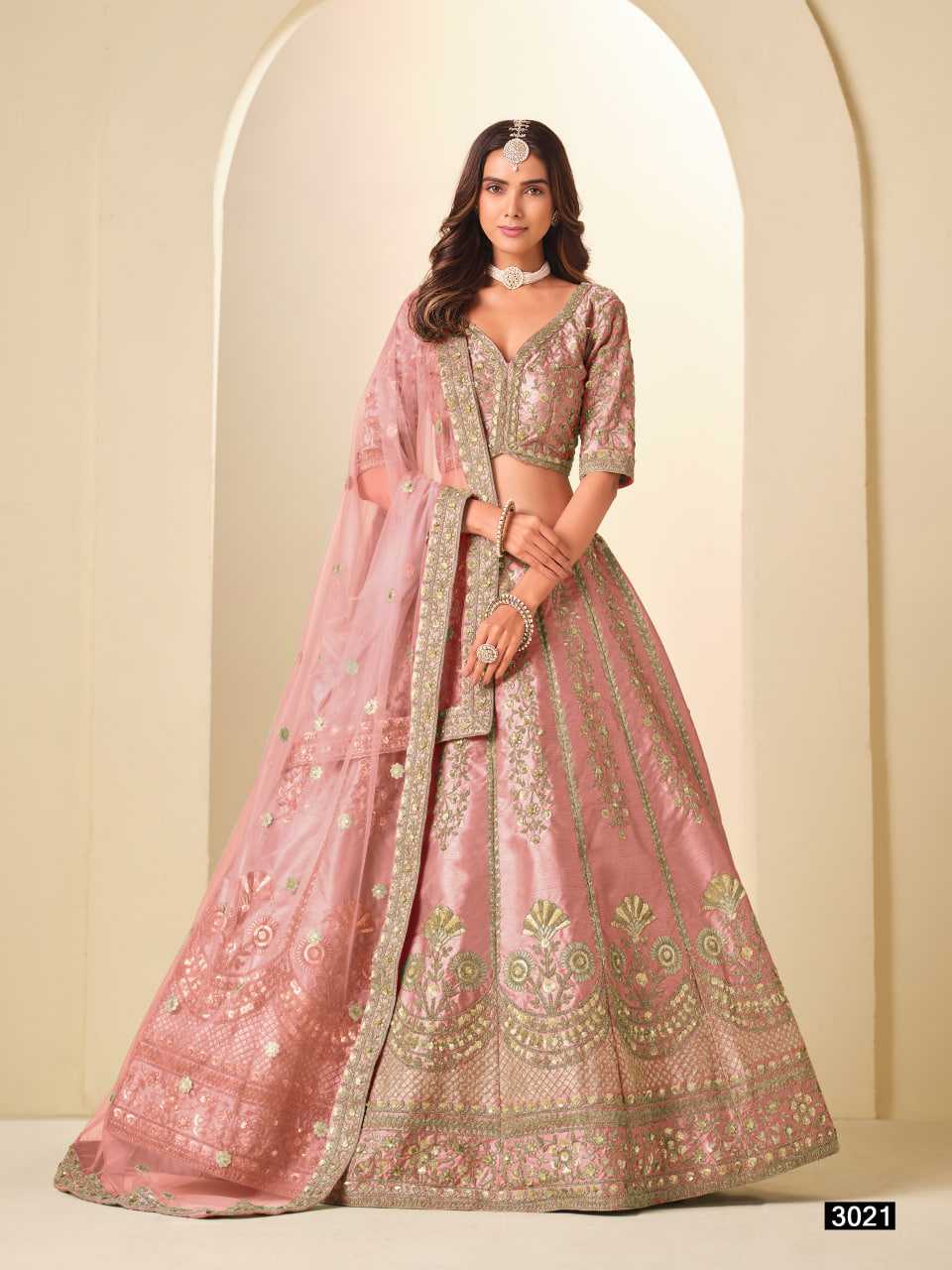 YNF Wholesale Art Silk Wedding Lehenga KESH113 Mehvish Vol-32 -3021 | Surat Manufacturer