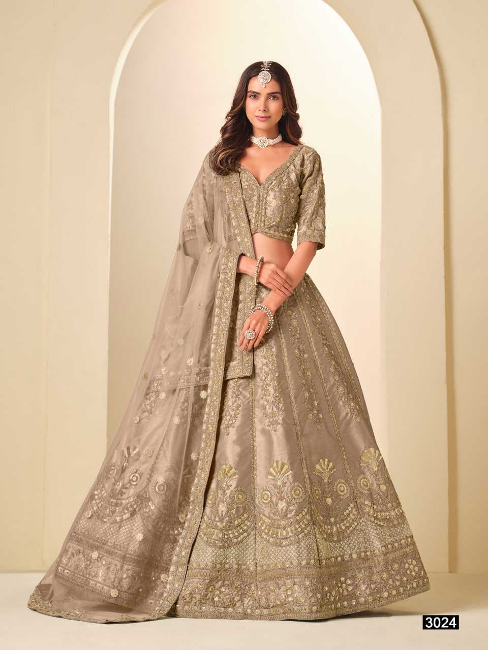 YNF Wholesale Art Silk Wedding Lehenga KESH113 Mehvish Vol-32 -3021 | Surat Manufacturer