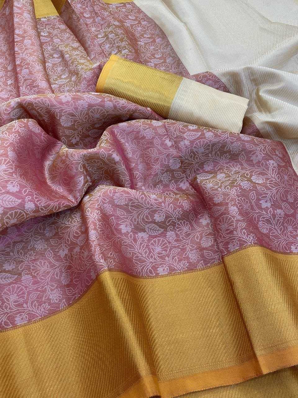 YNF Wholesale Banarasi Warm silk Tissue Silk Saree RIN216 Snehzala | Surat Manufacturer