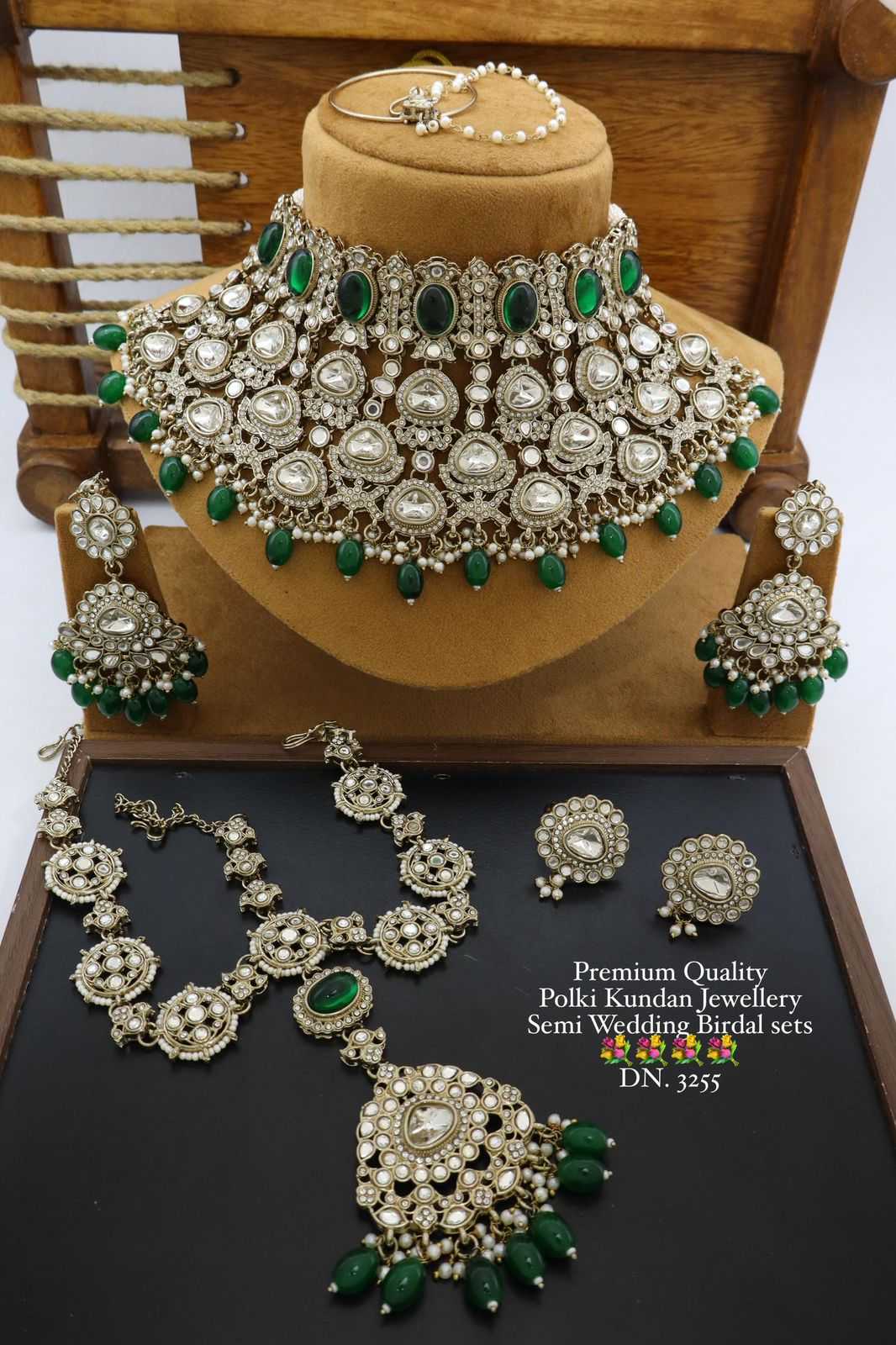 YNF Wholesale Brass Bridal Jewelry Sets KESH494 1 | Surat Manufacturer