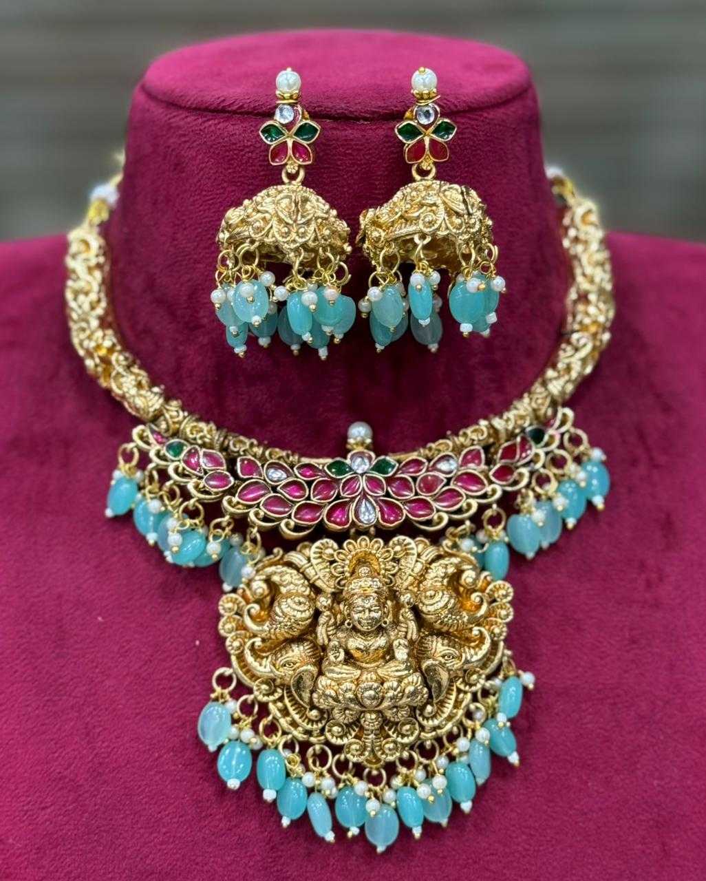 YNF Wholesale Brass Bridal Jewelry Sets KESH494 1 | Surat Manufacturer