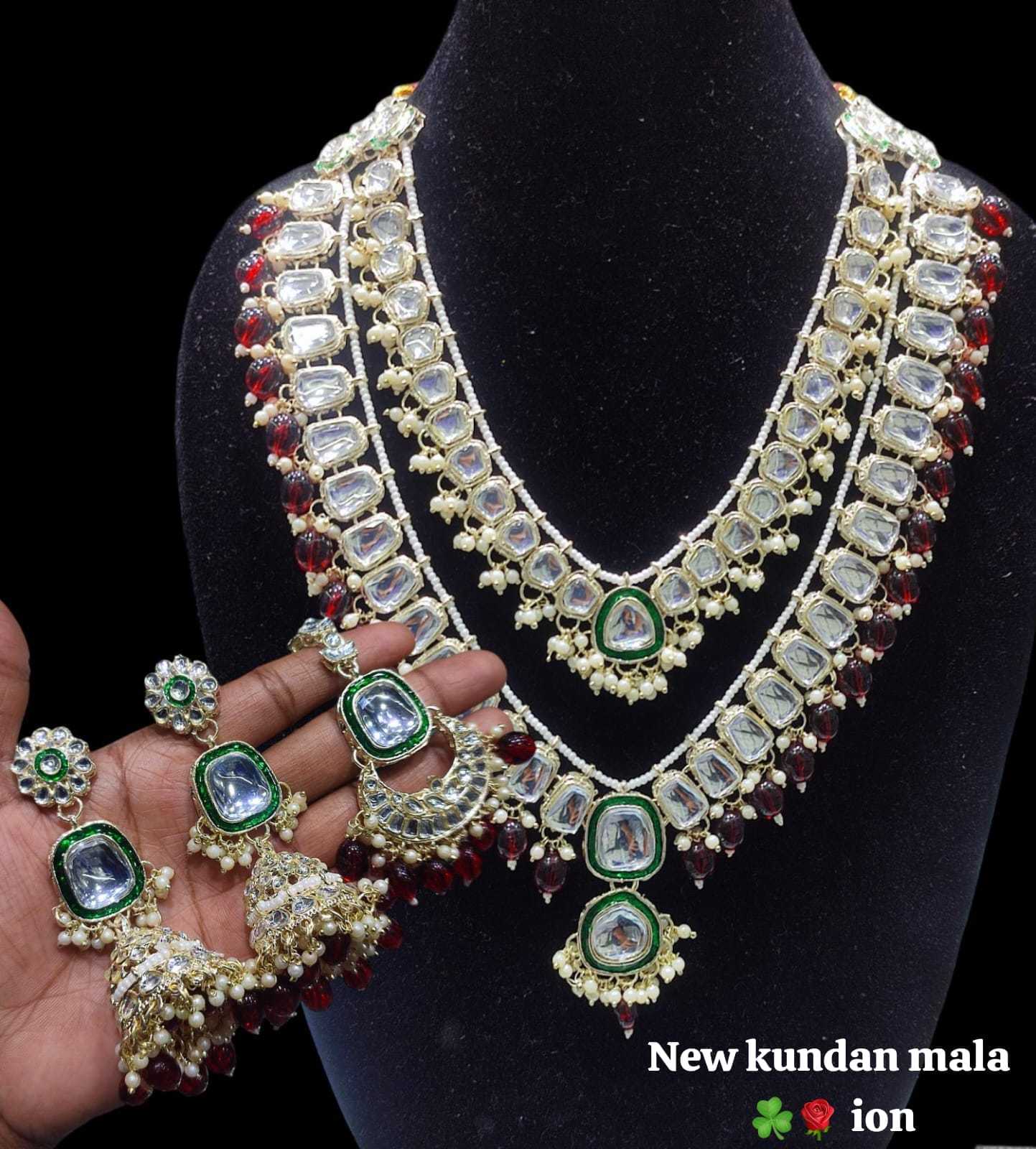 YNF Wholesale Brass Kundan Necklace Set KESH494 1 | Surat Manufacturer