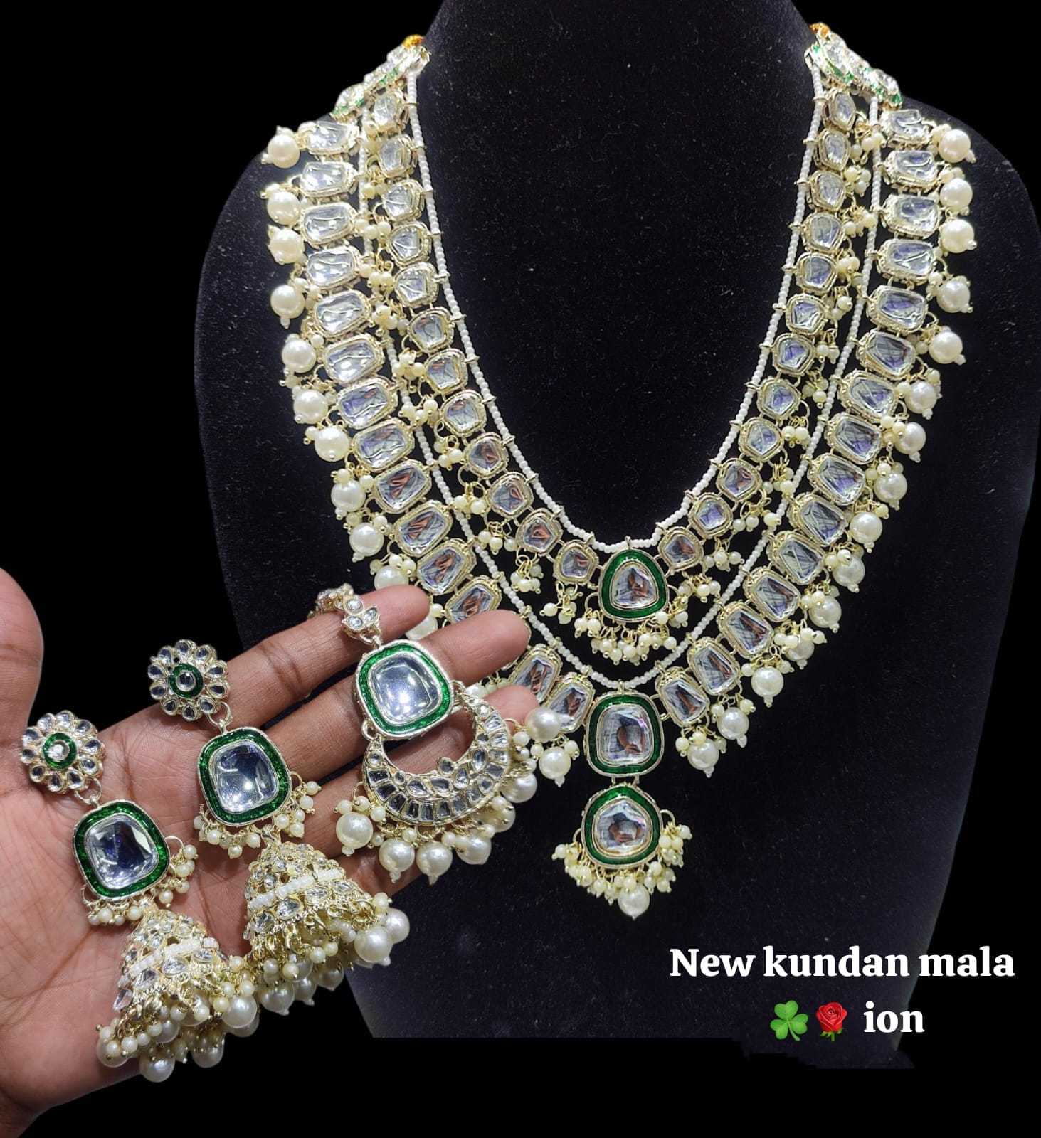 YNF Wholesale Brass Kundan Necklace Set KESH494 1 | Surat Manufacturer