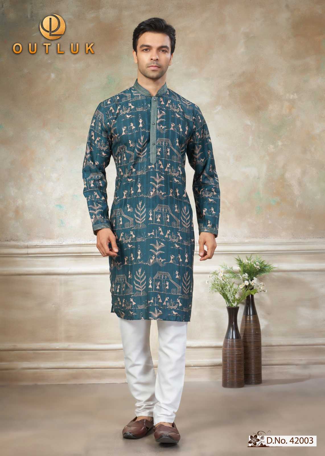 YNF Wholesale Cotton Mens Kurtas KESH530 Outluk Wedding 42 | Surat Manufacturer
